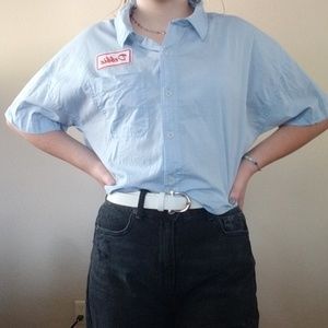 Forever 21 Collared Button Down (cropped)